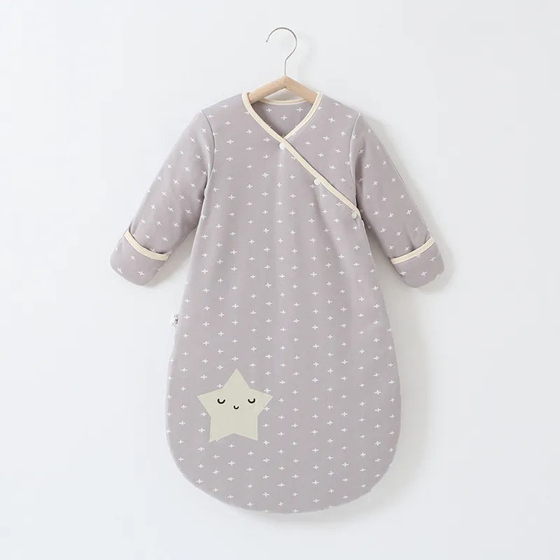 Pure Cotton Baby Sleeping Bag – Long Sleeve Comfort