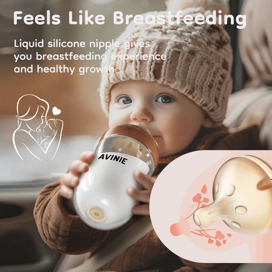 160/240ml High Borosilicate Glass Baby Bottle