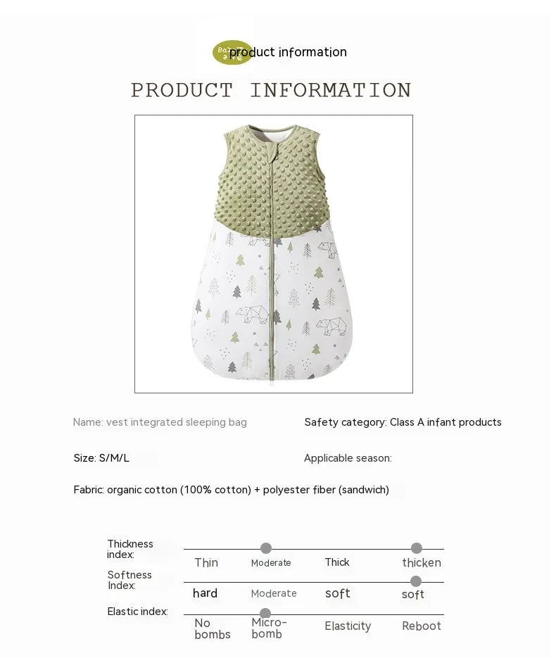 Vest-Style Baby Sleeping Bag