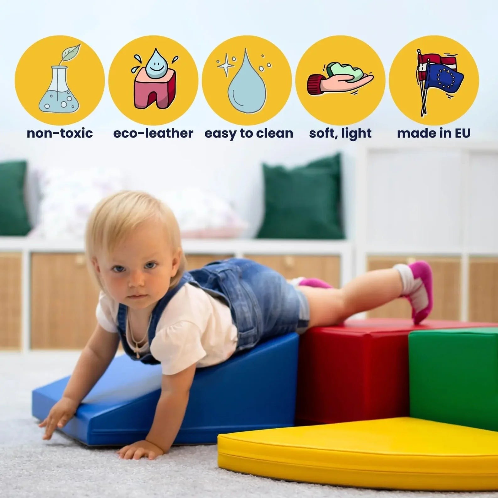 Rainbow Bridge Soft Play Set - Light Pastel